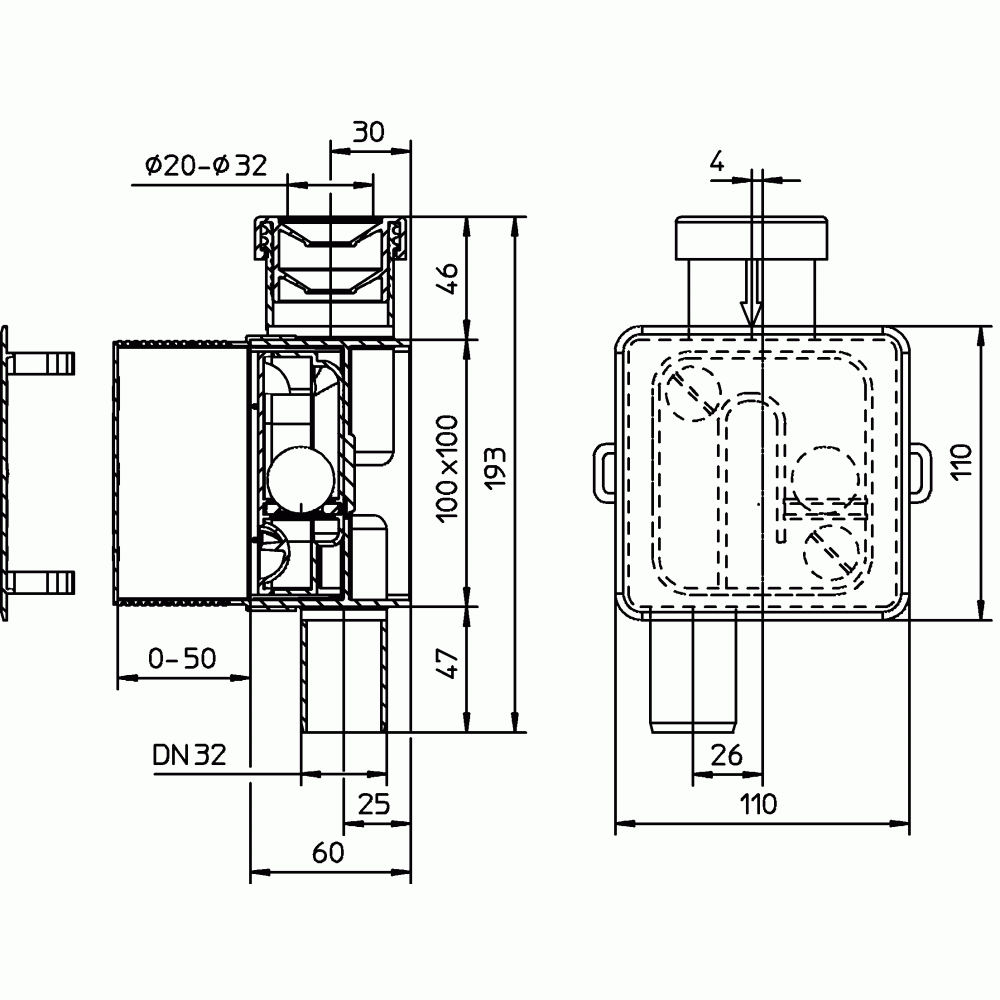 Сифон для кондиціонерів Hutterer & Lechner HL 138 кульковий