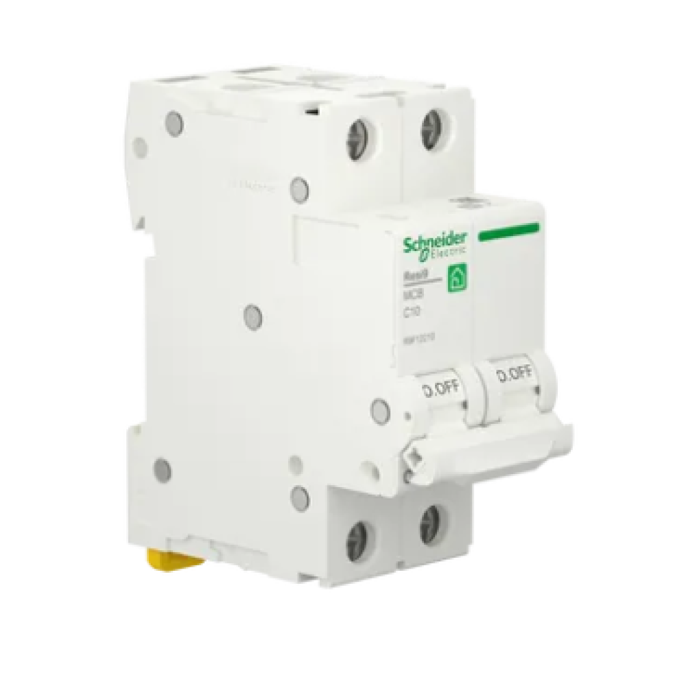 Автоматичний вимикач Schneider Electric RESI9 10 А, 2P, крива С, 6 кА