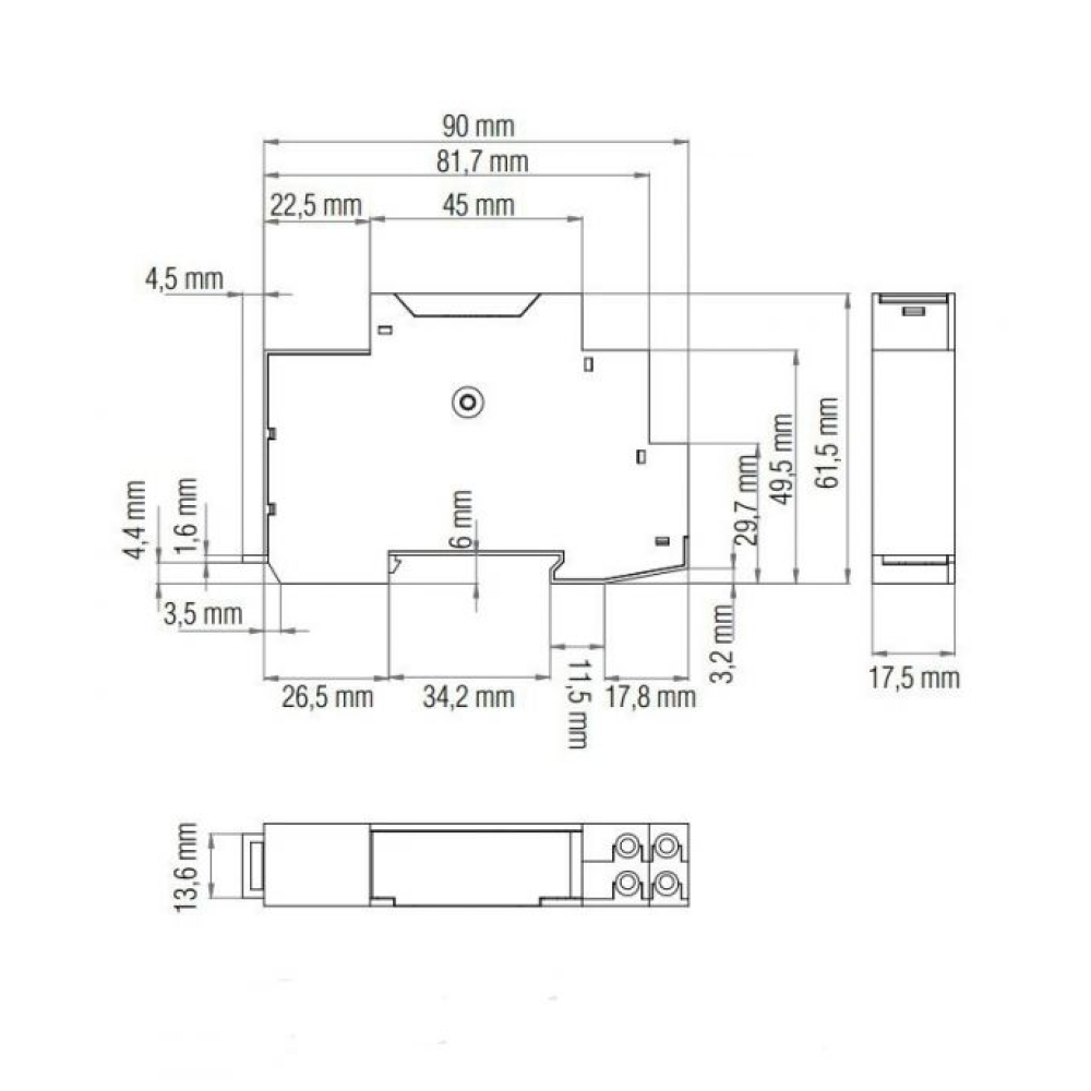 Таймер механічний на DIN-рейку Horoz TIMER-3