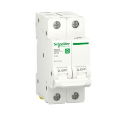 Автоматичний вимикач Schneider Electric RESI9 10 А, 2P, крива С, 6 кА