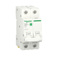 Автоматичний вимикач Schneider Electric RESI9 40 А, 2P, крива С, 6 кА